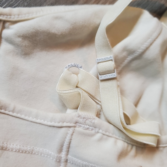 Talula Aritzia White Fitted Lace Spaghetti Strap Tank Top/Camisole, Size Medium - Picture 3 of 4